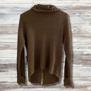 Moon & Madison olive green turtleneck sweater